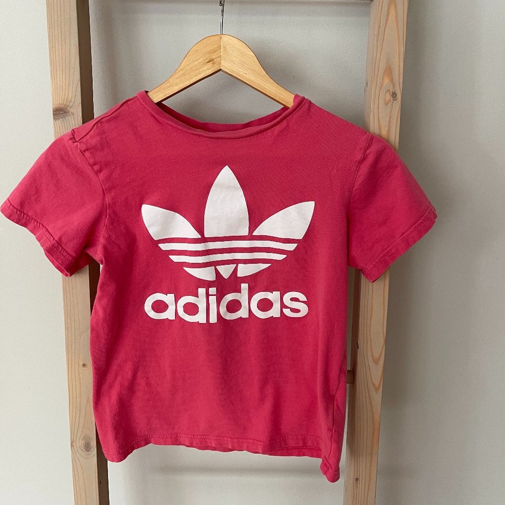 Adidas Pink Sort Sleeve tee